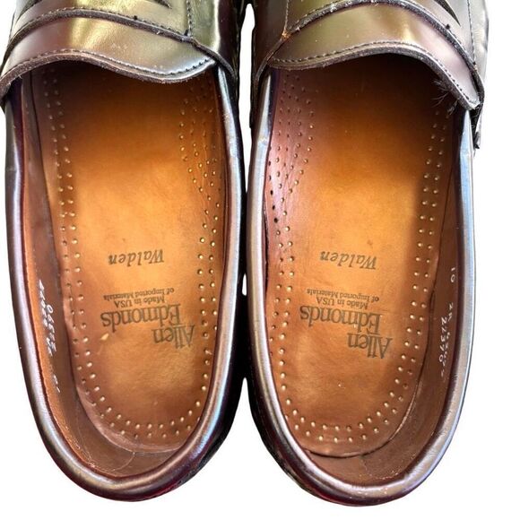Allen Edmonds Walden Penny Loafer Dress Shoes Men’s Size 10 2A Brown Leather - Picture 8 of 8